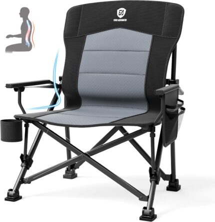 EVER ADVANCED Oversized Folding Camping Chair for Adults with
