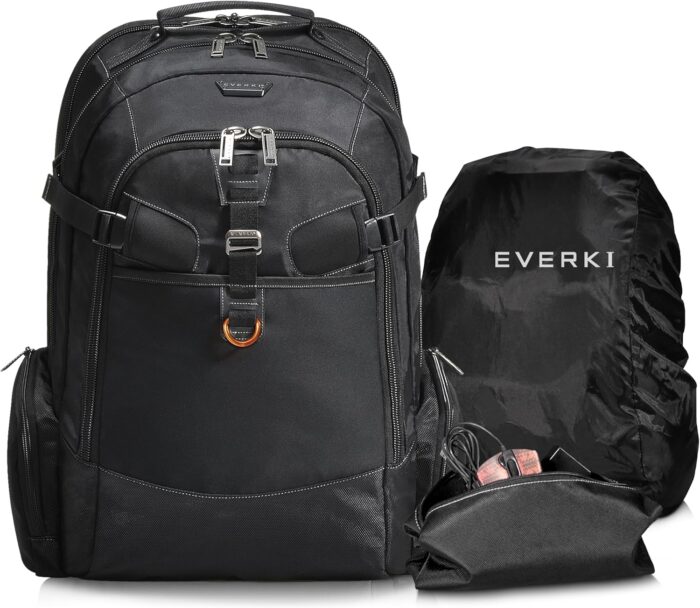 EVERKI Business 120 Business Laptop Backpack with Rain Cover - Extra