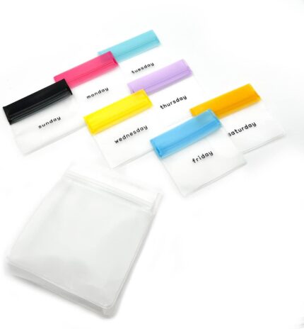 EZY DOSE Reusable 7-Day Pill Pouch Set, Durable Multi-Purpose