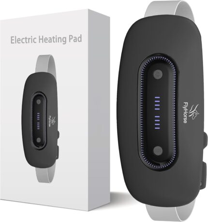 Electric Heating Pad, Portable Cordless Menstrual Heating Pad with 4