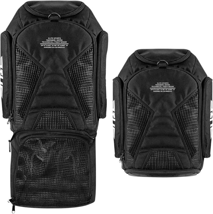 Elite Sports Jiu Jitsu BJJ Jaco Expandable Gym Duffel Backpack Bag for