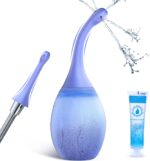 Enema Anal Douches for Men Women - Enema Bulb with Bendable Silicone