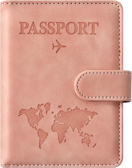 Eoehro Passport Holder for Travel Essentials, Passport Wallet Cover