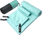 Eunzel Quick Dry Camping Towel, Microfiber Travel Towel 3 Size at 1