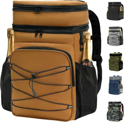Expandable Backpack Coolers Insulated Leak Proof - 36/48 Cans Double