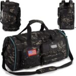 Expandable Gym Bag For Men,Tactical Large 3 in 1 Sports Duffle Bag