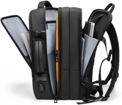 Expandable Travel Backpack for Men, Water-Resistant Business Backpack