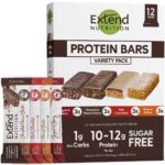 Extend Nutrition Sugar Free Protein Bars, High Protein Bars for Hunger
