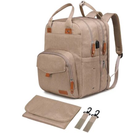 Extra Large Diaper Bag for 2 Kids - Expandable 35L Twin Diapers Bags