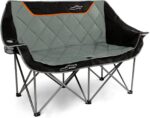 FAIR WIND Oversized Fully Padded Camping Chair Folding Loveseat