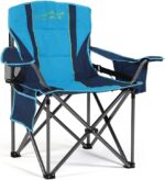 FAIR WIND Oversized Fully Padded Camping Chair with Lumbar Support,