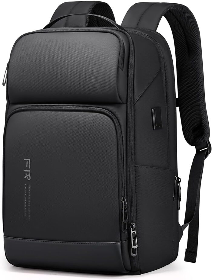 FENRUIEN 17 Inch Travel Backpack for Men, Expandable Water Resistant