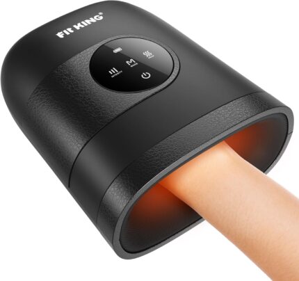 FIT KING Hand Massager with Heat for Hand Massage and Arthritis Carpal