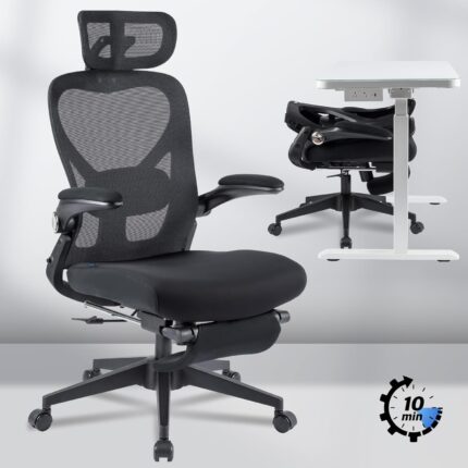 FLEXISPOT Foldex Ergonomic Office Chair, Folding Office Chair for