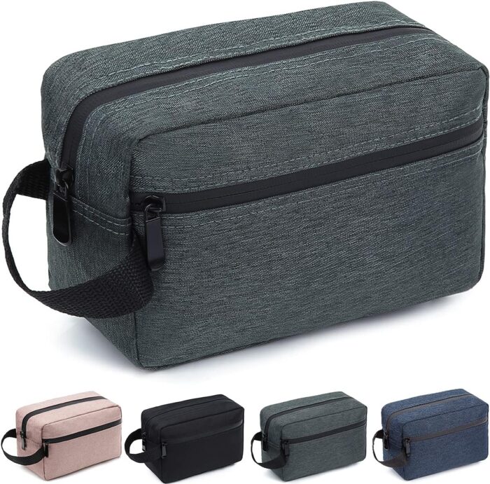 FUNSEED Travel Toiletry Bag for Women and Men, Water-resistant Shaving