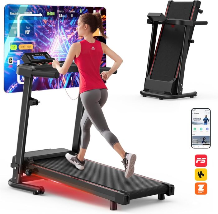 FYC Folding Treadmills for Home with 2.5HP, 300 LBS