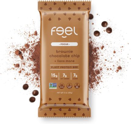 Feel Vegan Protein Bars | Brownie Chocolate Chip | Keto | Gluten Free