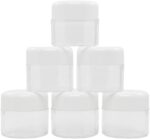 Flents Travel Cosmetic Jars for Personal Items, Clear Base for