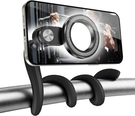 Flexible Gym Phone Holder for Peloton Treadmill Spin Bike -