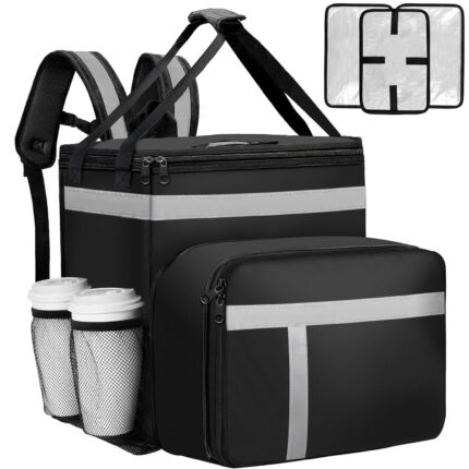 Food Delivery Backpack, Insulated Expandable Food Delivery Bag for