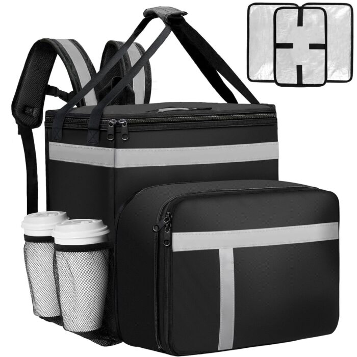 Food Delivery Backpack, Insulated Expandable Food Delivery Bag for
