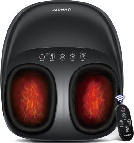 Foot Massager Machine with Heat, Shiatsu Deep Kneading Foot Massager