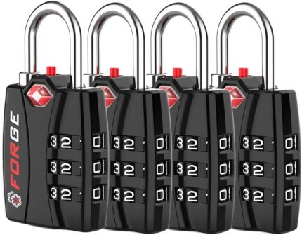 Forge TSA Luggage Combination Lock - Open Alert Indicator, Easy Read