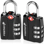 Fosmon TSA Approved Locks for Luggage. Suitcase Locks with Open Alert