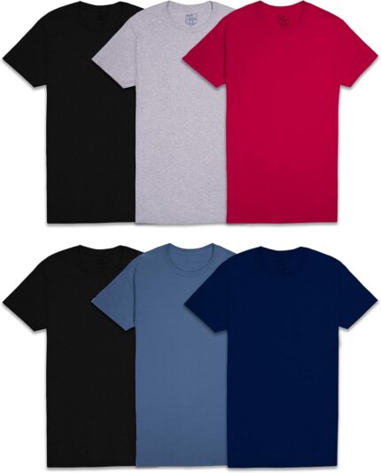Fruit of the Loom Men's Undershirts, Moisture Wicking & Tag