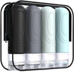 GLAMFIELDS Travel Bottles for Toiletries, TSA Approved 3oz Size Leak