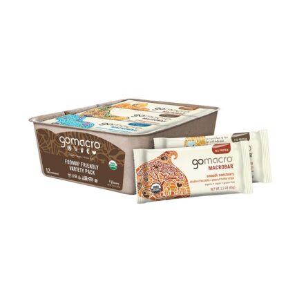 GoMacro MacroBar Organic Vegan Protein Bars - FODMAP Friendly Variety