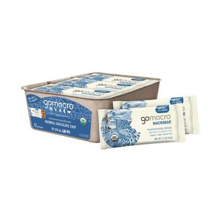 Gomacro, Nutrition Bar Oatmeal Chocolate Chip Organic 12 Count, 2.3