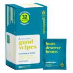 Goodwipes Flushable Wipes – Made with Vitamin E & Aloe – Soft,