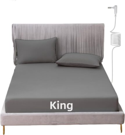 Grounding Sheet King Size with 15ft Cord, 90% Organic Cotton + 10%