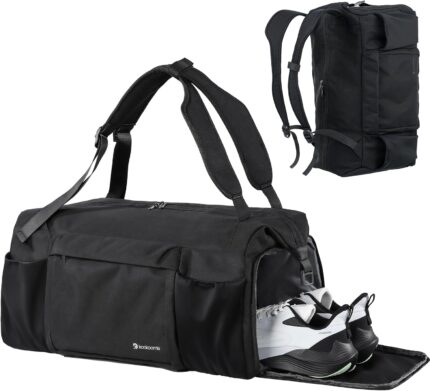 Gym Bag for Men with Shoes Compartment and Wet Pocket