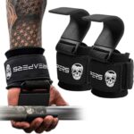 Gymreapers Weight Lifting Hooks (Pair), Heavy Duty Power