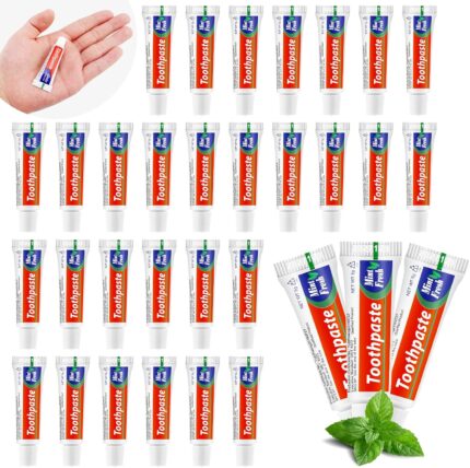 HOFASON 50 Tubes Bulk Travel Size Toothpaste for Bad Breath, 0.18 oz(5
