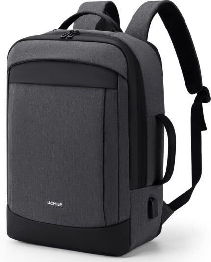 HOMIEE 30L Travel Laptop Backpack for Men Women, 15.6 Inch Expandable