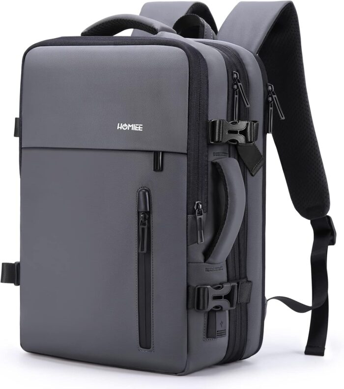HOMIEE Carry on Backpack Extra Large Travel Bag, Expandable Hand