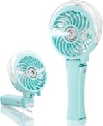 HandFan Upgraded Portable Handheld Misting Fan, Rechargeable Personal
