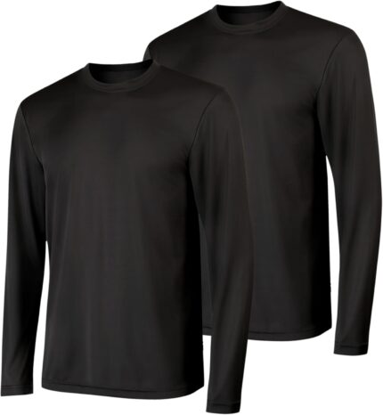Hanes Sport Men's Long-Sleeve T-Shirt Pack, Cool DRI