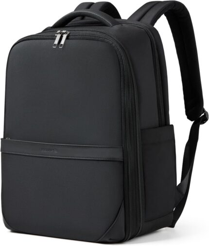 Hanke 16 Inch Expandable Backpack with Luggage Strap Business Travel