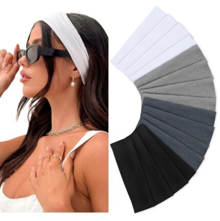 Headbands for Women Non Slip 16 Pack Elastic Sports Hair