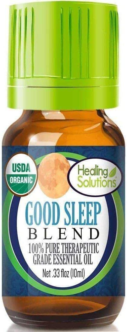 Healing Solutions Sleep Essential Oils 10 ml (0.33 oz) - Organic,