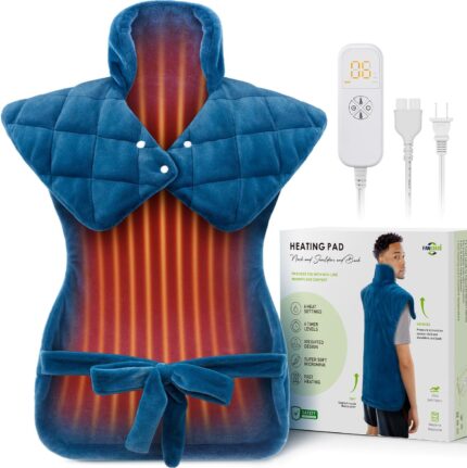 Heating Pad for Neck Shoulders & Back Pain Relief, Mothers Day Gifts