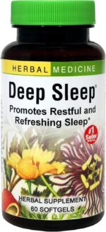 Herbs Etc. Deep Sleep Softgels - Herbal Sleep Support Supplement -