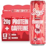 High Protein Strawberry Milk with 60mg Caffeine & 20g Protein - 90