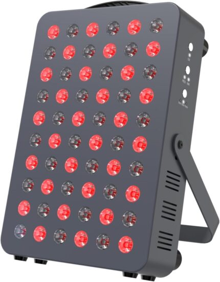 Hooga Red Light Therapy Panel for Face & Body, 60 LEDs, 660nm & 850nm