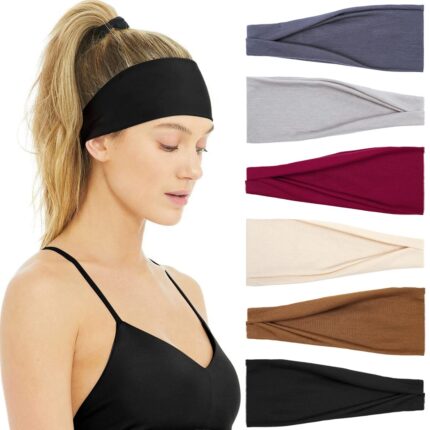 Huachi Non Slip Headbands for Fashion Workout Yoga Sports