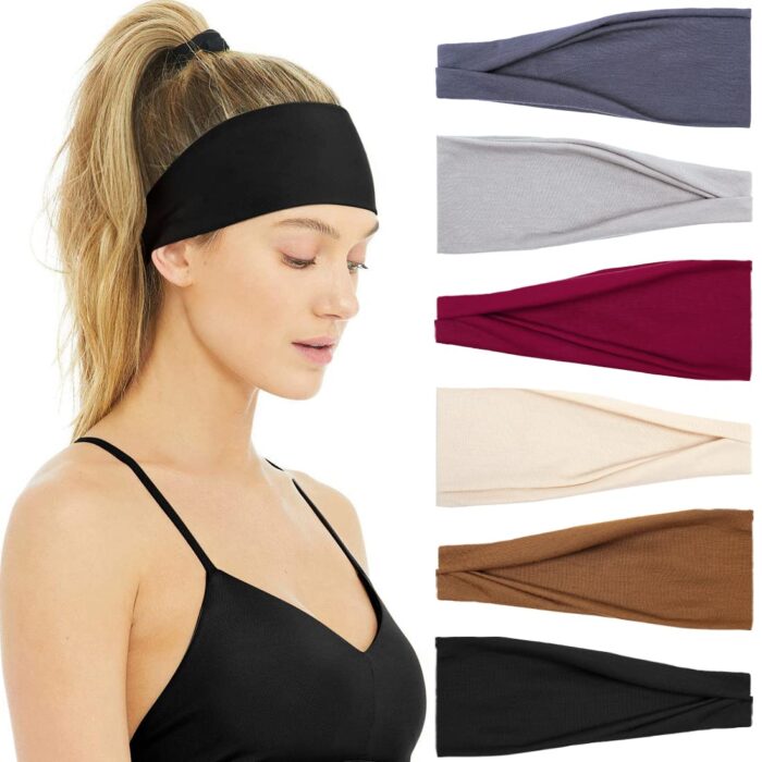 Huachi Non Slip Headbands for Fashion Workout Yoga Sports